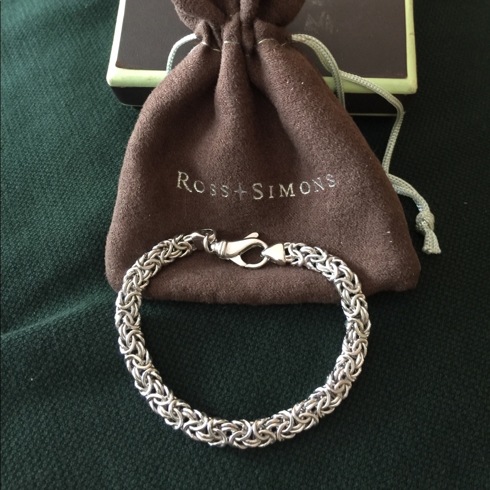 Ross - Simon Sterling SilverByzantine Bracelet - Picture 2 of 3